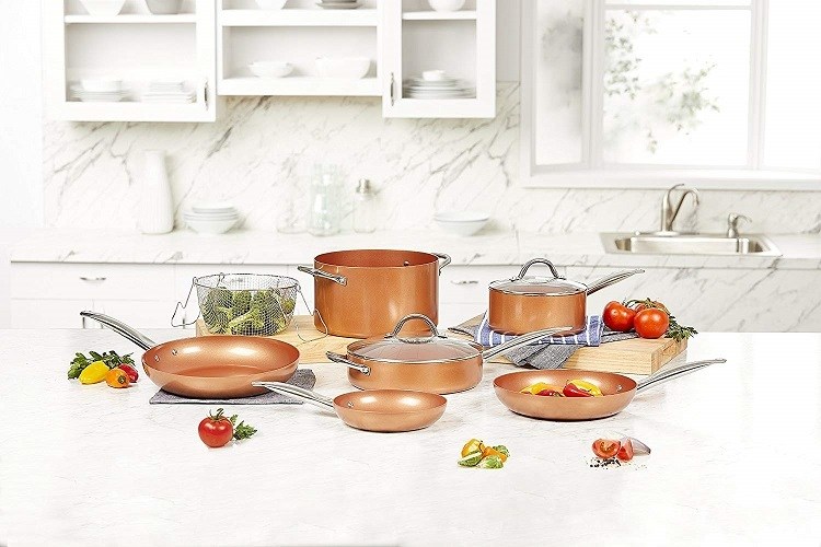 how to season red copper pan